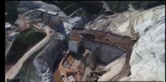 Muro da Vale: imagens aéreas mostram o enorme canteiro de obras em Itabirito