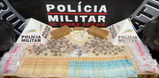 Itabirito: após perseguição, traficante é preso pela PM; 2,5 kg de cocaína apreendidos em Amarantina