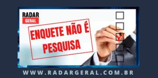 Radar Geral, Itabirito, Eleições 2020: ENQUETE QUE ESTÁ NO AR NÃO É PESQUISA