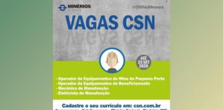 Atenção Itabirito e região: mineradora de Rio Acima anuncia vagas de emprego até 25/9