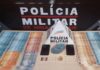 Antônio Pereira, Ouro Preto: PM prende suspeito de tráfico e apreende com ele quase R$ 5,5 mil