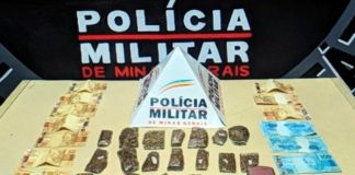 PM apreende 19 porções de maconha e R$ 1 mil no Pedra Azul em Itabirito; suspeito foge