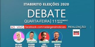 Transmissão ao vivo: Debate Entre Candidatos a Prefeito de Itabirito será nesta quarta (11), 19h30
