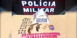 Polícia Militar apreende 2 armas de fogo e drogas no Padre Adelmo em Itabirito