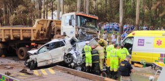 Congonhas: Grave acidente envolvendo carretas e carros na BR-040 mata 1 e fere 3; veja fotos