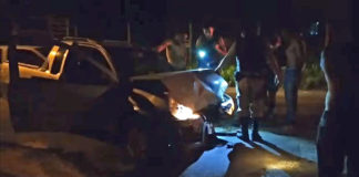 Picape perde freio e capota no bairro Santa Rita, em Itabirito