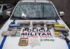 Itabirito: Com menor, PM apreende 10 kg de maconha, 131 comprimidos de ecstasy, cocaína e arma