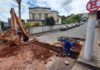 Itabirito: Saae instala canaletas entre ruas José Sans e Henrique Michel