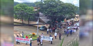 Aguardando direitos há 30 anos, funcionários da antiga Usina Esperança protestam em Itabirito; FOTOS