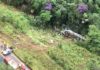 Santa Rita de Ouro Preto: Ônibus cai em ribanceira; 2 mortos, vários feridos