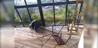 Vândalos ateiam fogo e quebram instalações no Alto do Cristo, em Itabirito; veja fotos