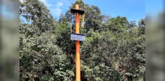 Torre para treinamento de salvamento em altura é construída na sede da Brigada de Itabirito; fotos