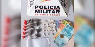 Suspeitos de tráfico de drogas, 1 maior é preso e 1 menor é apreendido no Santa Tereza, em Itabirito