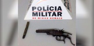 Bairro Santana, Mariana: Casal portando caneta-revólver e garrucha é preso pela PM