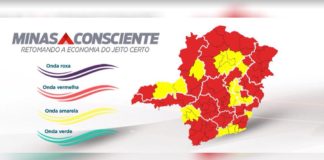 MG tem 11 das 14 regiões na onda vermelha do Minas Consciente