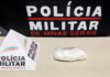 Moça de 22 anos tenta entrar em Itabirito com barra de cocaína, mas é presa pela PM