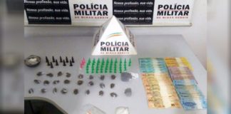 PM apreende drogas e prende 2 suspeitos de tráfico em Monsenhor Horta, distrito de Mariana