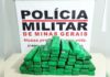Itabirito: PM apreende 56 barras de maconha que seriam entregues no Padre Adelmo