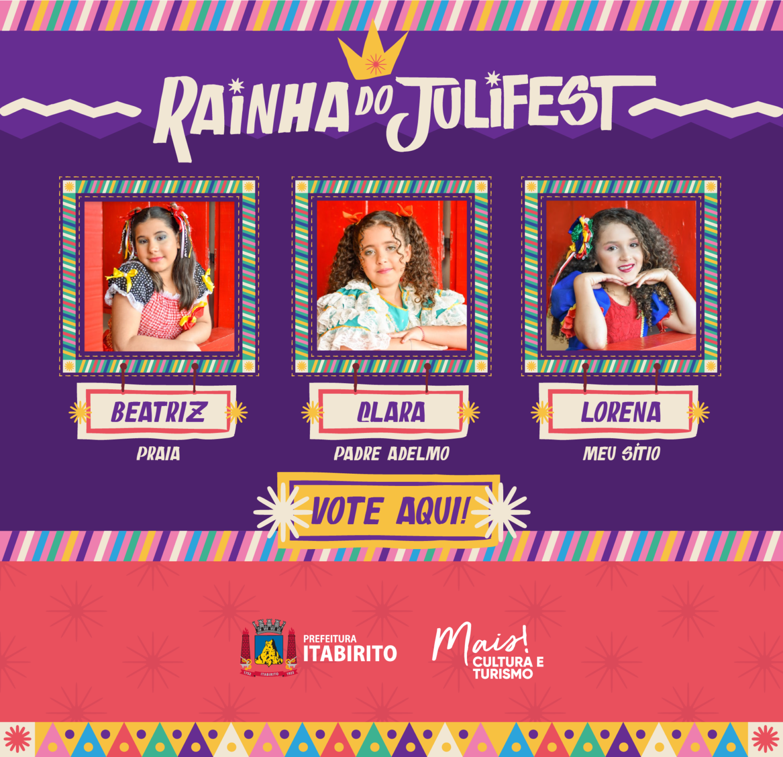 Itabirito Julifest Virtual Confira Os Shows Telefones Para Pedidos E Como Votar Para Rainha