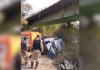 Itabirito: Carro cai de viaduto com cerca de 15 metros; VíDEOS E FOTOS