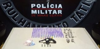 Itabirito: PM prende jovem de 19 anos e apreende 2 menores; todos suspeitos de traficar em baile funk