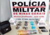 Itabirito: 161 buchas de maconha e 76 pinos com cocaína encontradas pela PM em bolsa de menor