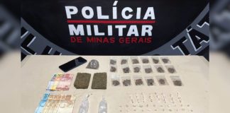 Itabirito: PM prende homem com 68 pedras de crack e jovem motociclista com arma de fogo