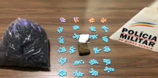 Antônio Pereira, Ouro Preto: Jovem de 25 anos é preso pela PM com 240 comprimidos de ecstasy