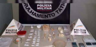 Itabirito: Suspeito é preso com meia barra de crack e 3 pedras brutas de cocaína no Santa Rita