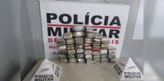 82 barras de maconha: PM realiza mega-apreensão no Country; 2 presos e 1 apreendido