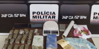 Ouro Preto: Ao cumprir mandado de busca e apreensão, PM encontra drogas em Saramenha