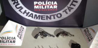 Itabirito: PM apreende 2 revólveres com dono de bar no bairro Munu