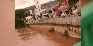 Itabirito: Defesa Civil alerta para risco de transbordamento no São Geraldo, Praia e Centro