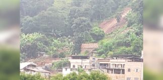 Estragos em Itabirito por causa das chuvas: 90 pessoas, com casas atingidas, na Escola Natália