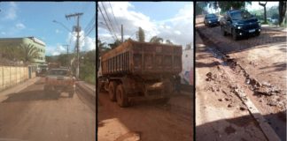 Rua Belo Horizonte, Itabirito: moradores de 2 bairros reclamam da lama deixada pelos caminhões