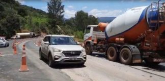 BR-356: acesso de Itabirito a Ouro Preto, próximo ao Museu Jeca Tatu, está liberado