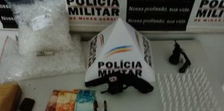 Mariana: preso após ameaçar moradores, jovem leva a PM até barraco onde havia arma e drogas