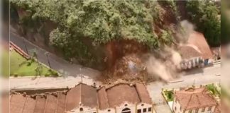 Ouro Preto: minutos antes do deslizamento, que destruiu casarão, bombeiros isolaram a área