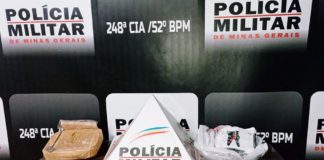 Ouro Preto: traficantes fogem da PM, mas deixam para trás 1 barra de crack e meia de cocaína