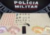 Itabirito: Jovem de 18 anos é preso com 102 pedras de crack, 50 pinos de cocaína e 1 garrucha