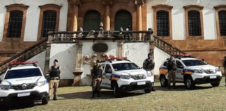 52º Batalhão de PM recebe 3 novas viaturas para Itabirito, Ouro Preto e Mariana