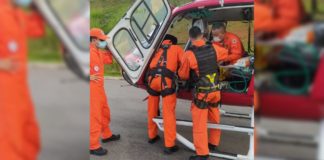 Itabirito, BR-356: atropelado é conduzido de helicóptero para o João XXIII