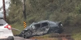 Dois acidentes graves na manhã desta segunda-feira na BR-040, em Itabirito; 1 morto