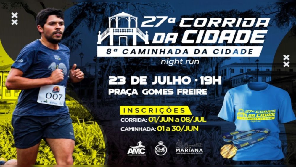 Mariana estão abertas as inscrições para a 27ª Corrida Night Run