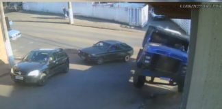 Itabirito: câmera flagra manobra arrojada de caminhoneiro ao se safar de situação complicada
