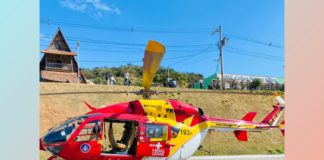 Itabirito: homem cai de telhado, tem traumatismo craniano e vai de helicóptero para o João XXIII