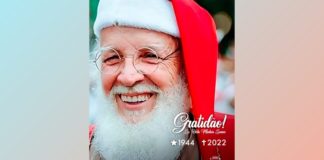Senhor Hélio Martins, o eterno Papai Noel de Itabirito, deixará saudade Hélio Martins Soares. Foto - Prefeitura de Itabirito