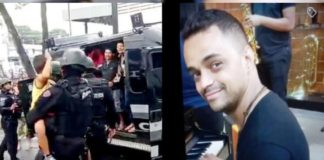 BH: PM corrige informação e diz que homem que manteve criança refém está gravemente ferido Criança foi resgatada após 16 de horas sendo mantida refém pelo ex-padrasto (à esquerda). Foto e montagem - Record TV Minas