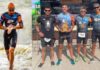 Campeão brasileiro de prova de triathlon na BA é de Itabirito; 4 atletas classificados para o mundial Campeão brasileiro (à esquerda) e Equipe ITT, classificada para mundial. Foto - Divulgação