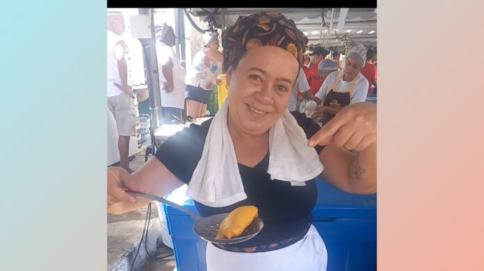 Adriana Gomes Silva - a mulher do pastel de angu número 1 de Itabirito. Foto - Reprodução de Facebook